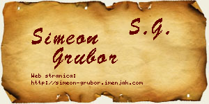 Simeon Grubor vizit kartica